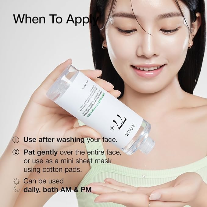 Korean Heartleaf Anua Toner Moisturizing Anti-aging Essence Cleanser Cleansing and Diluting Fine Lines Hydrating Skin Care Set