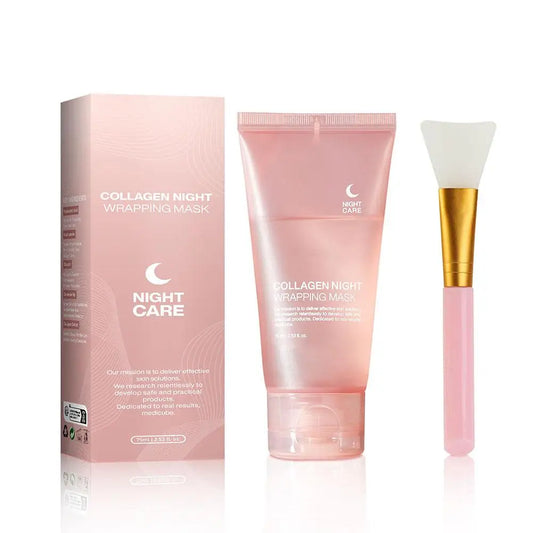 Hydrolyzed Collagen Overnight Facial Mask Wrapping Peel-Off Mask Hydrating Firming Mask