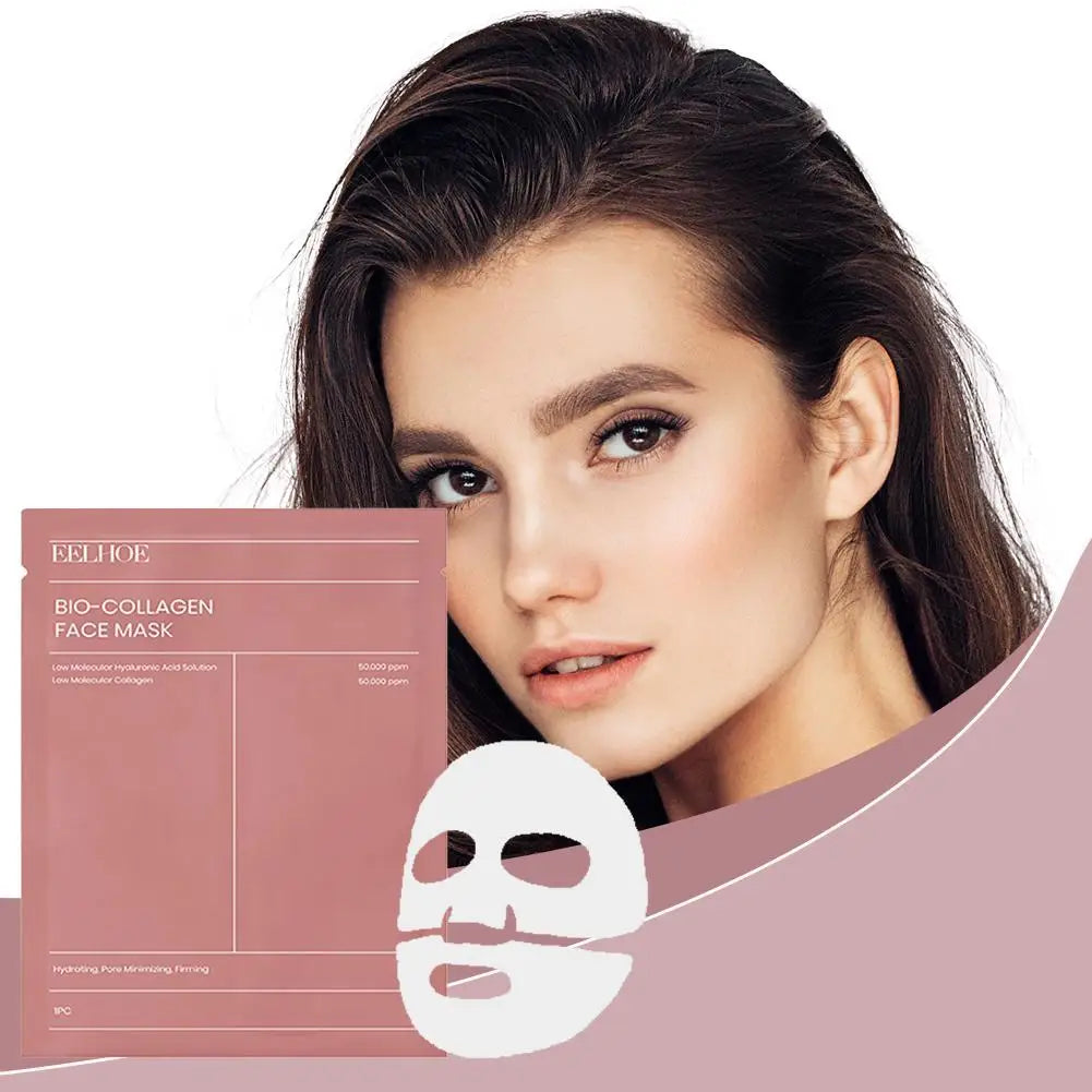 Bio-Collagen face Mask Hydrating Refreshing Moisturizing Facial Mask Vc Facial Mask Face Whitening Anti aging Skincare 1/2/5pcs